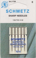 Schmetz Sharp / Microtex  10 Machine Needle Size 10/70
