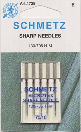 Schmetz Sharp / Microtex  10 Machine Needle Size 10/70