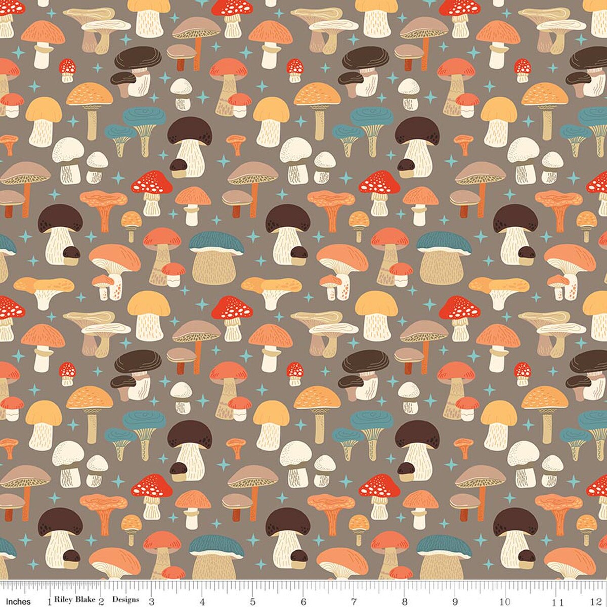 Mushroom Chestnut - Secret Garden Fabric