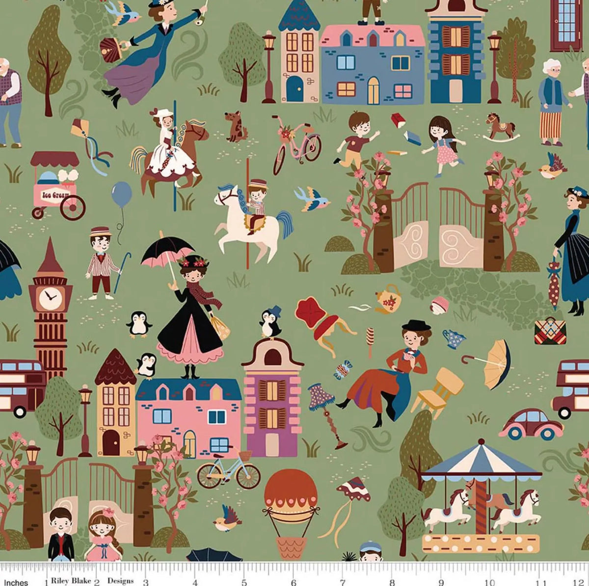 Grass Scene - A Spoonful of Sugar fabric print