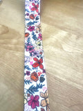 Pink Floral 1.5" Poly Webbing Strap
