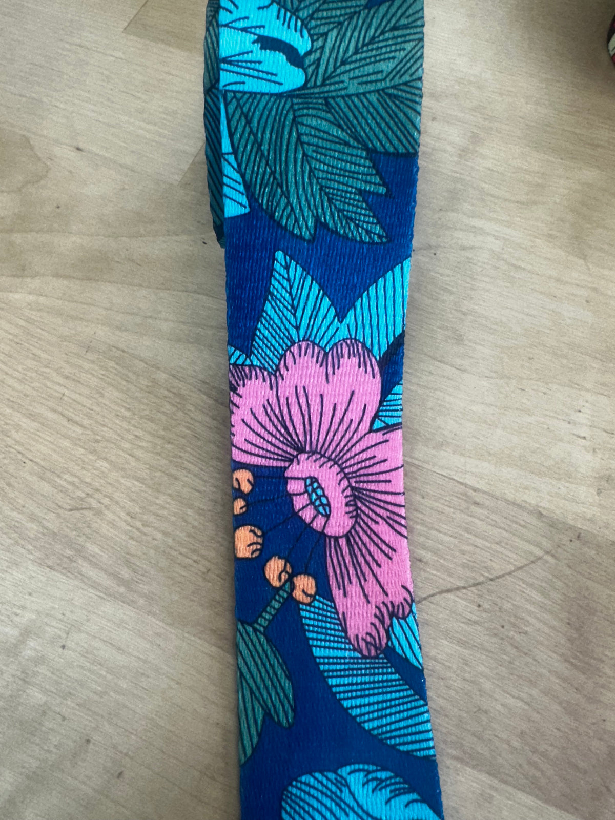 3 yd Blue Pink 1.5" Webbing Poly
