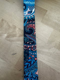 3 yd Blue Paisley 1.5" Webbing Poly