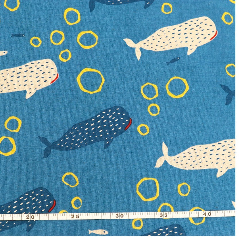 Whales - Yoko Saito fabric