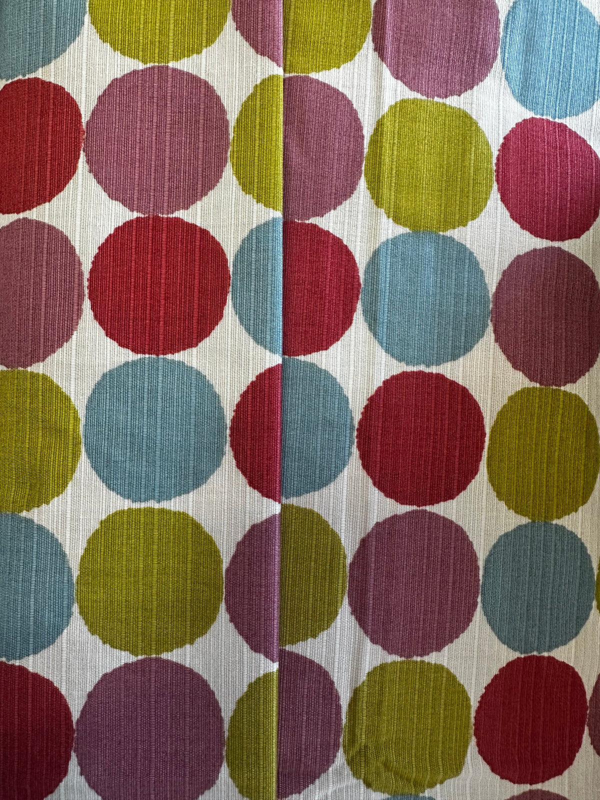 Green Blue Cotton Shantung fabric