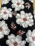 Black Retro Floral