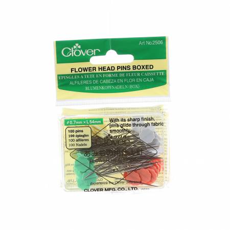 100 CT Flower Head Pin Size 32 - 2in 100ct 4 colors