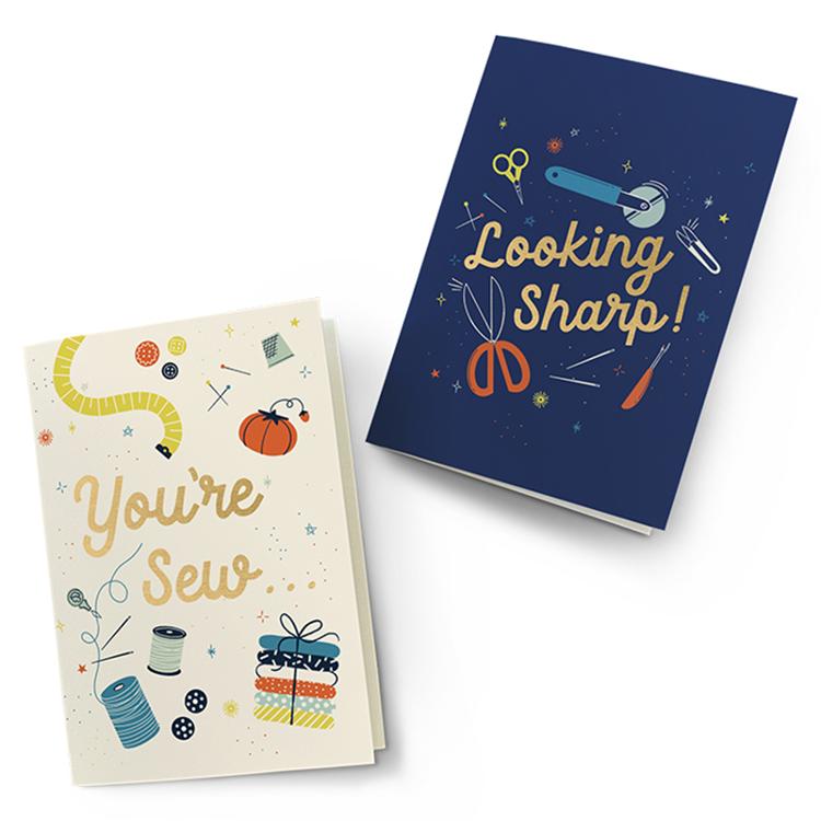 Rashida Sew Thoughtful Notecard RS 7046 Ruby Star#1