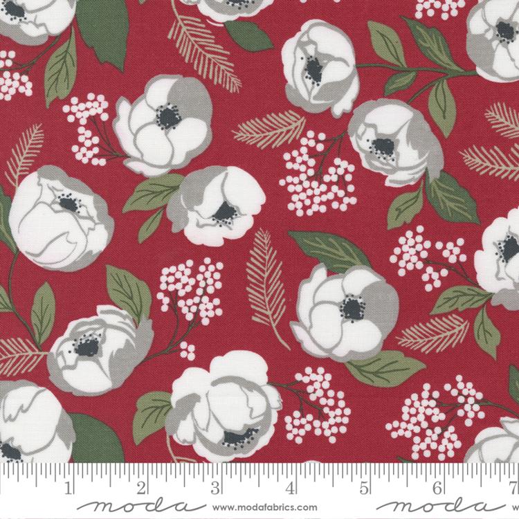 Christmas Eve Cranberry 5180 16 Moda #1