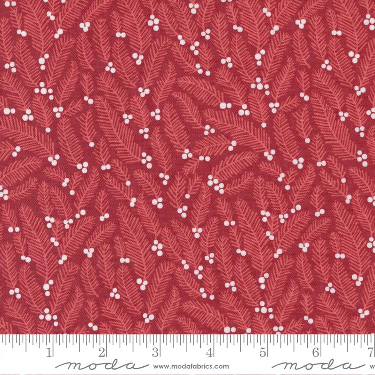 Christmas Eve Cranberry 5182 16 Moda #1