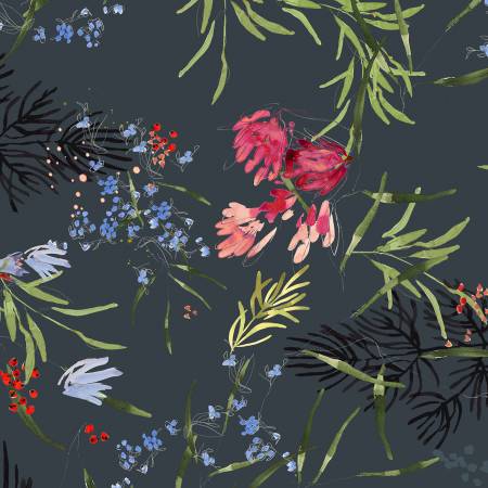 108" Slate Meadow Floral