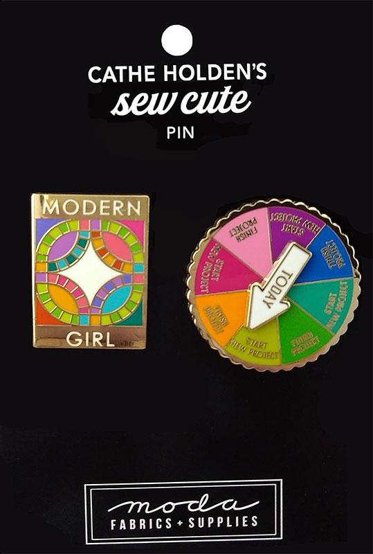Enamel Pin Spin Game/Modern 2ct CH138 Moda #1