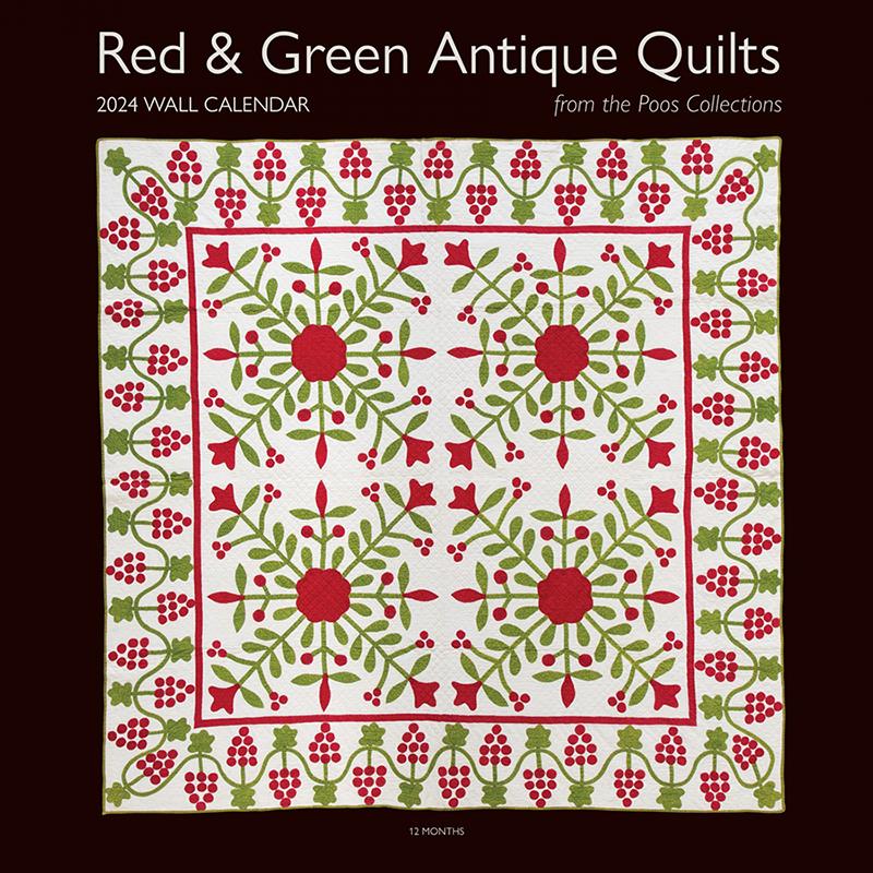 2024 Wall Calendar Red & Green 20524 C & T Publishing#1