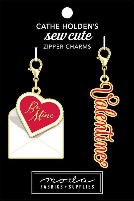 Heart Valentine Zip Pull 2ct CH156 Moda #1