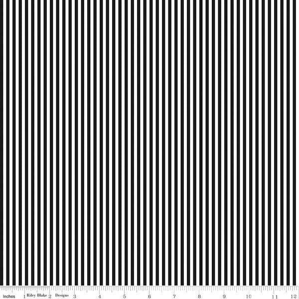 1/2 inch Stripe Black