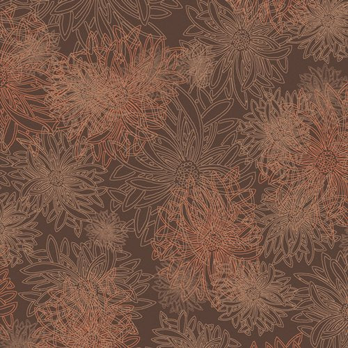 Floral elements Spicy Brown