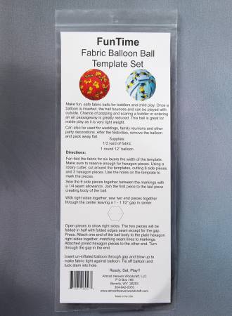 Fun Time 10in-Fabric Covered Balloon Ball Template Setin