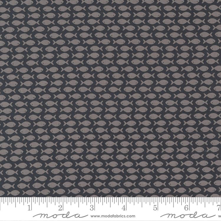 Timber Go Fish Black Mud 55553 26 Moda #1