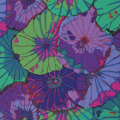FreeSpirit Fabrics | Lotus Leaf - Purple| Kaffe Fassett Collective Classics | Kaffe Fassett Collecti