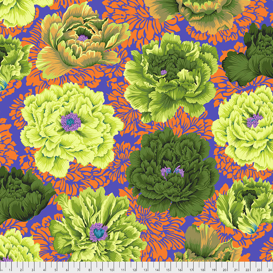 Brocade Peony - Moss || February 2021