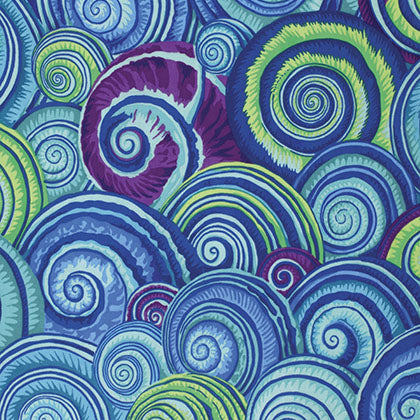Spiral Shells - Blue || Stash