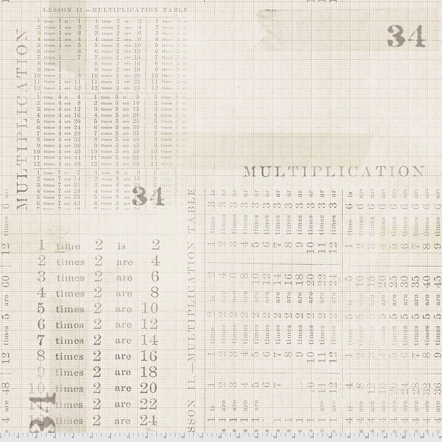 Multiplication Table - Parchment