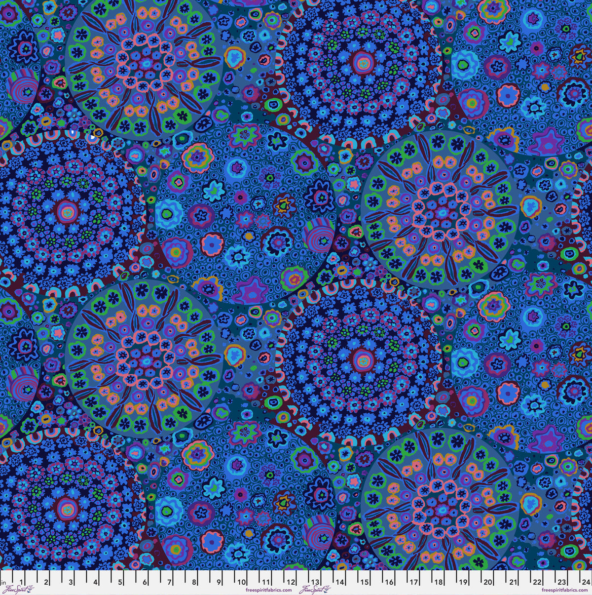 3 yd 108" Millefiore - Blue || Kaffe Quilt Backs
