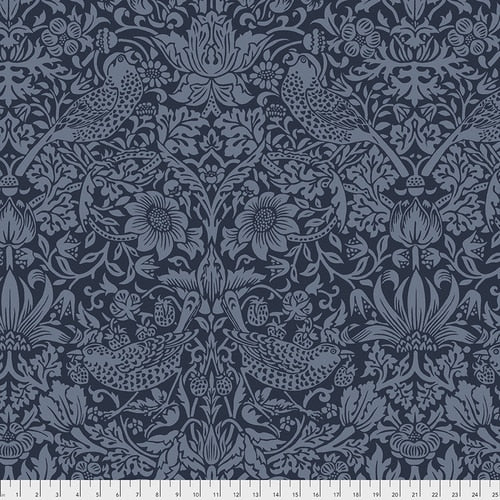Backing Fabric - Strawberry Thief - Navy