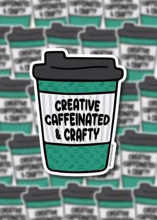 Creative Caffeinated & Crafty Stickers