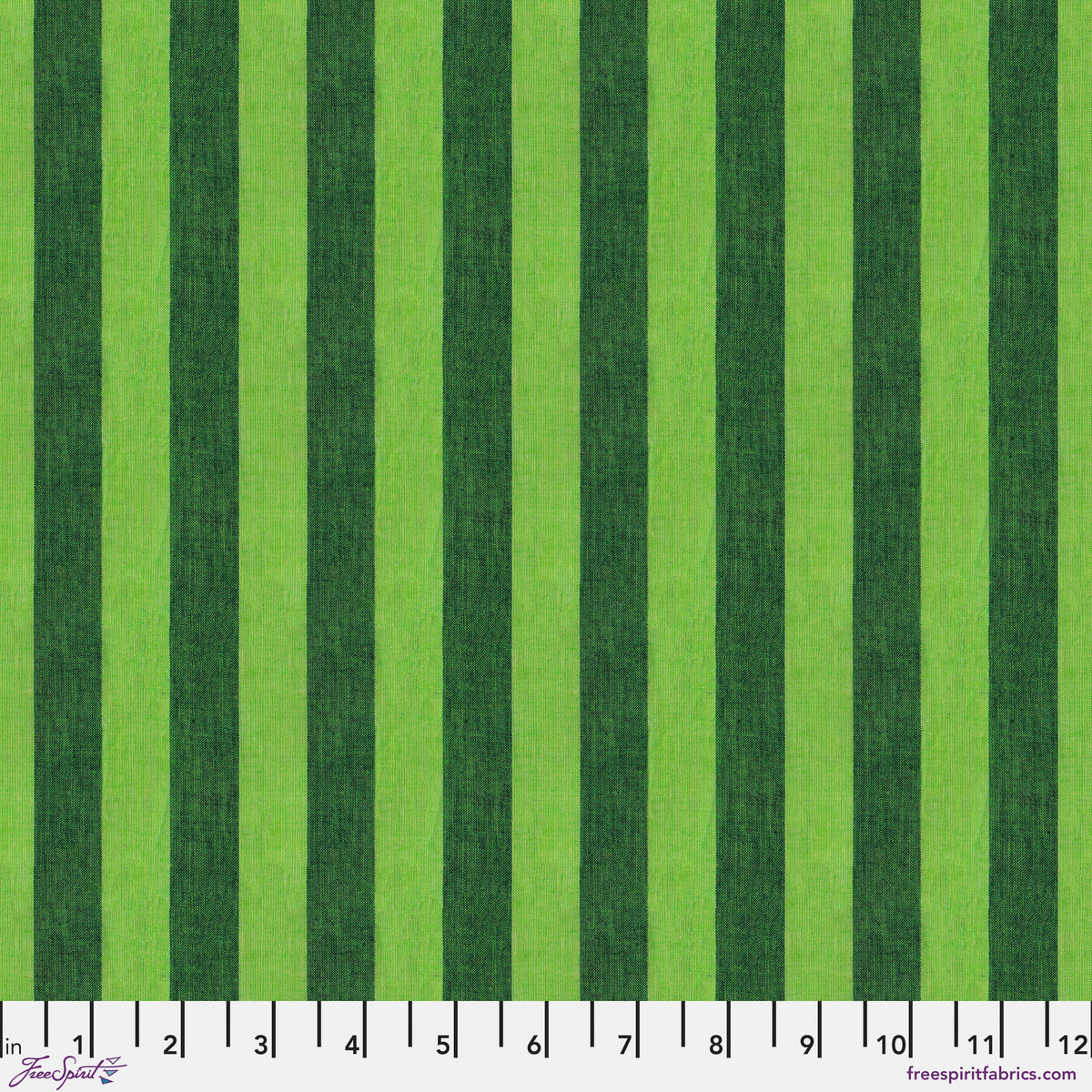 Wide Stripe - Watermelon || Shot Cotton Stripes