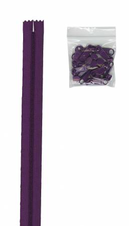 4 yards of 16mm #4.5 zipper chain and 16 Extra-Large Coordinated Pulls NAVY